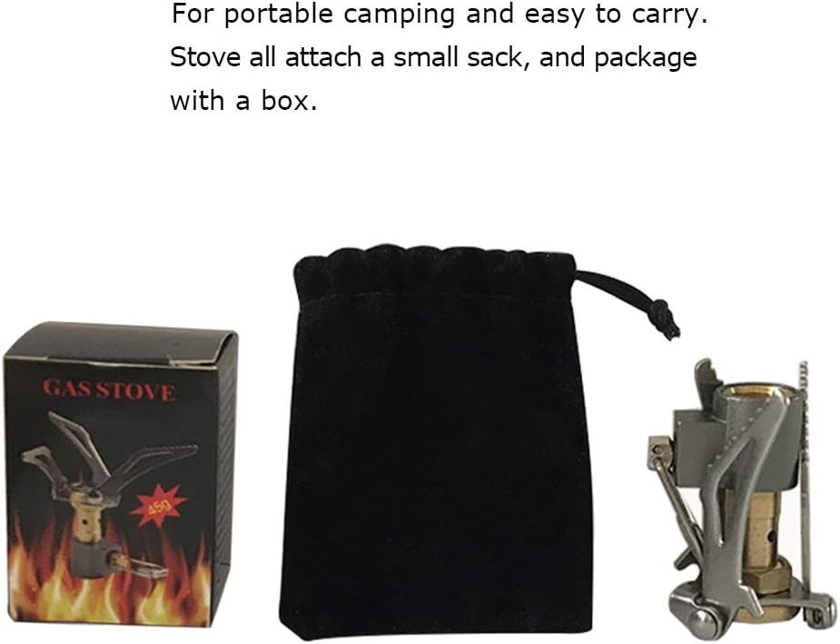 2600W Compact Backpacking Stove Lightweight Gas Powered for Hiking and Picnics