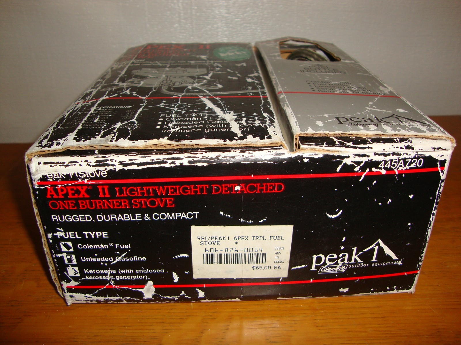 Peak 1 Stove USA COLEMAN APEX II 445A700 Dual Fuel Camping Backpack Stove