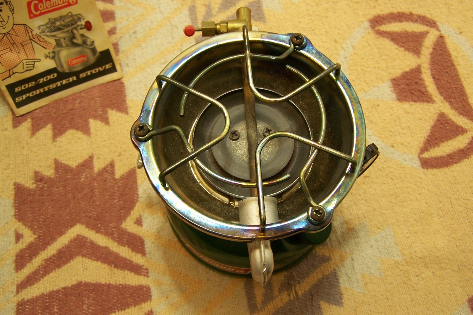 502-700 COLEMAN SINGLE BURNER SPORTSTER CAMP STOVE W/ BOX INST. 1 USE LANTERN TY