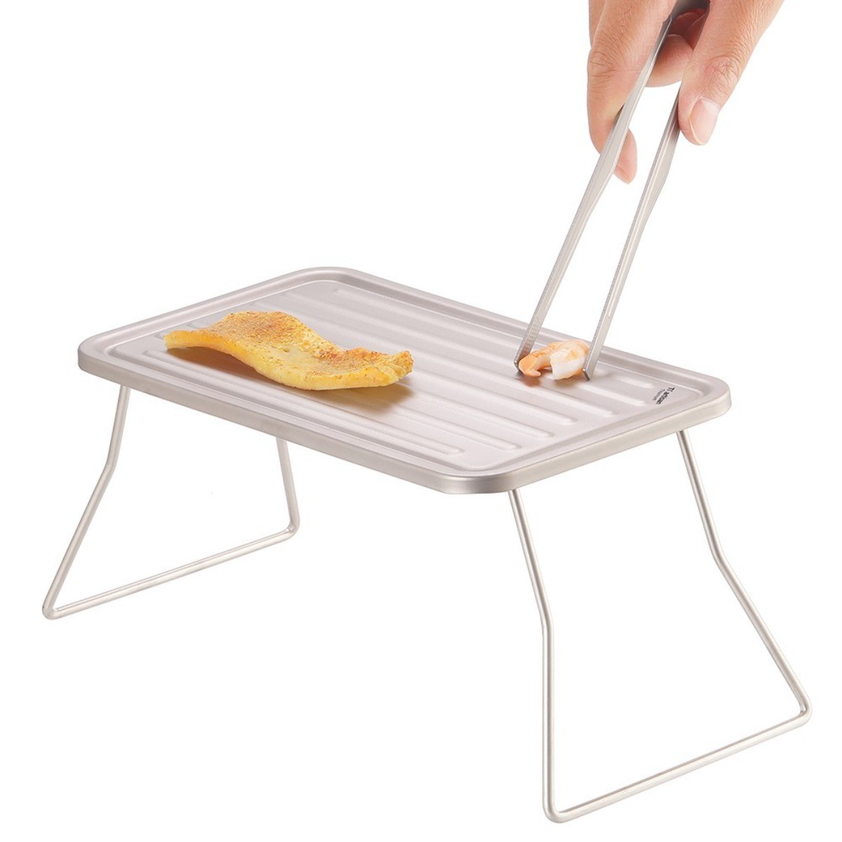 Companion Lightweight Titanium Foldable Table And BBQ Grill Outdoor Cooking