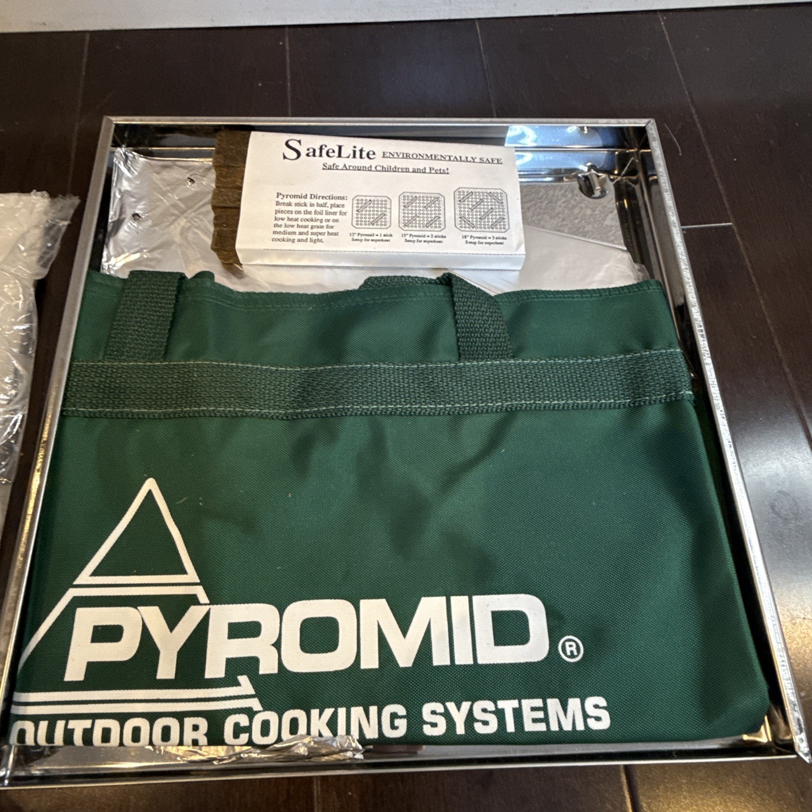 Pyromid Outdoor Cooking System Stainless 12” Grill Stove Roaster Camping New
