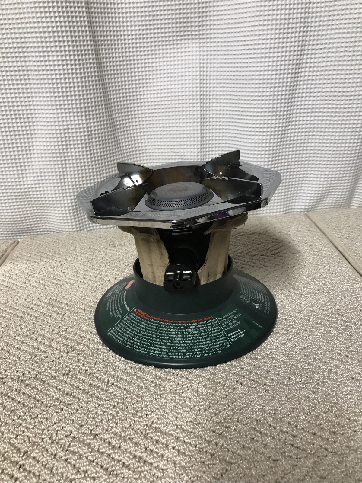 Coleman Perfectflow One Burner Camping Stove Propane Looks Hardly Used