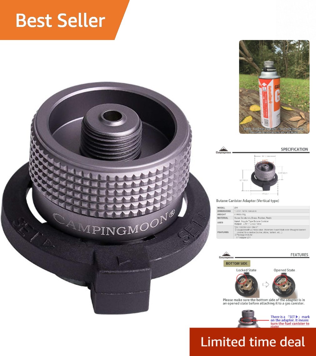 Compact Vertical Gas Stove Adapter: Transform Your Butane Canister to EN417