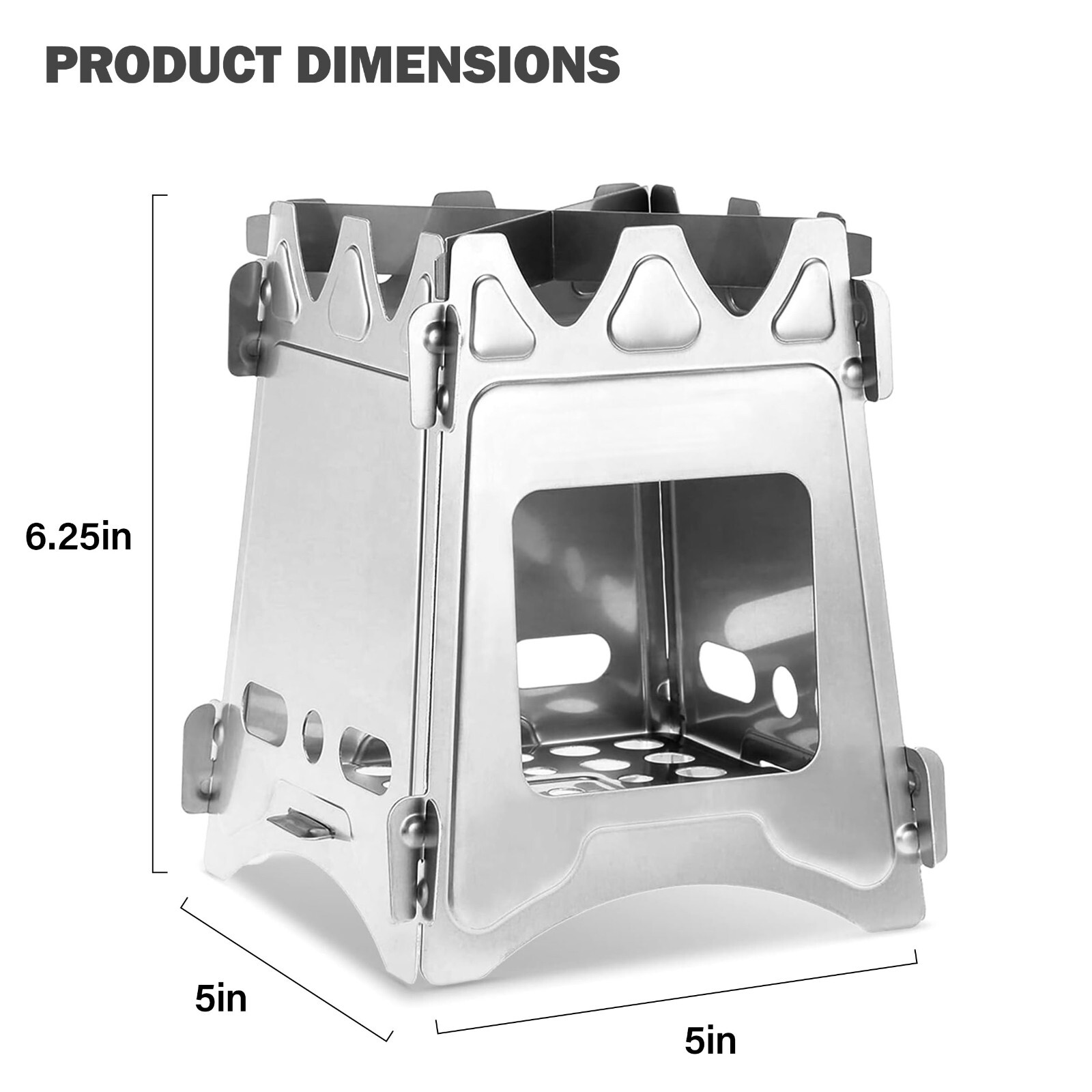 Sirius Survival Backpack Wood Stove – Stainless Steel Portable Camp Stove
