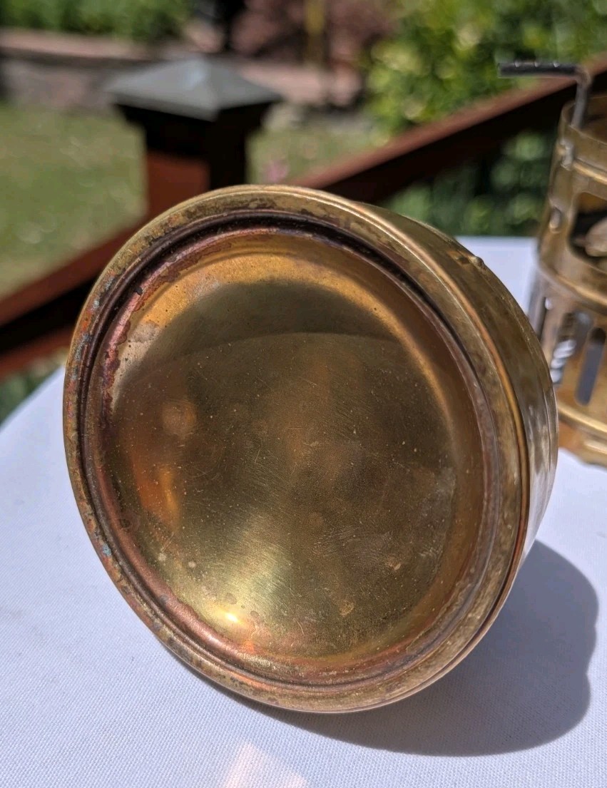 Vintage Svea 123 Brass Backpacking Camp Stove Optimus Sweden w/ Safety Chef Pots