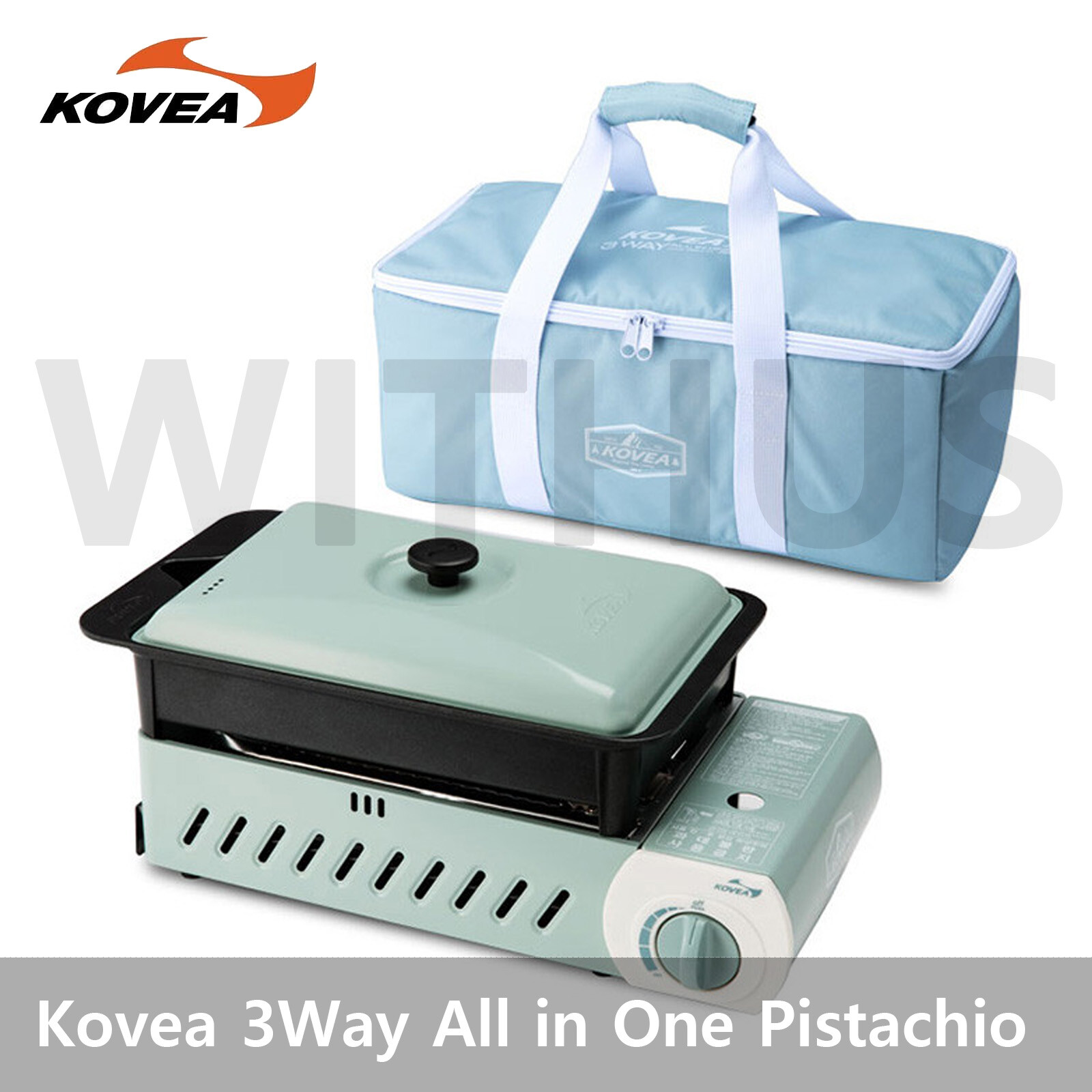 KOVEA Guibada 3 WAY All-in-One Pistachio Multi Stove L with Carry Bag & Grill