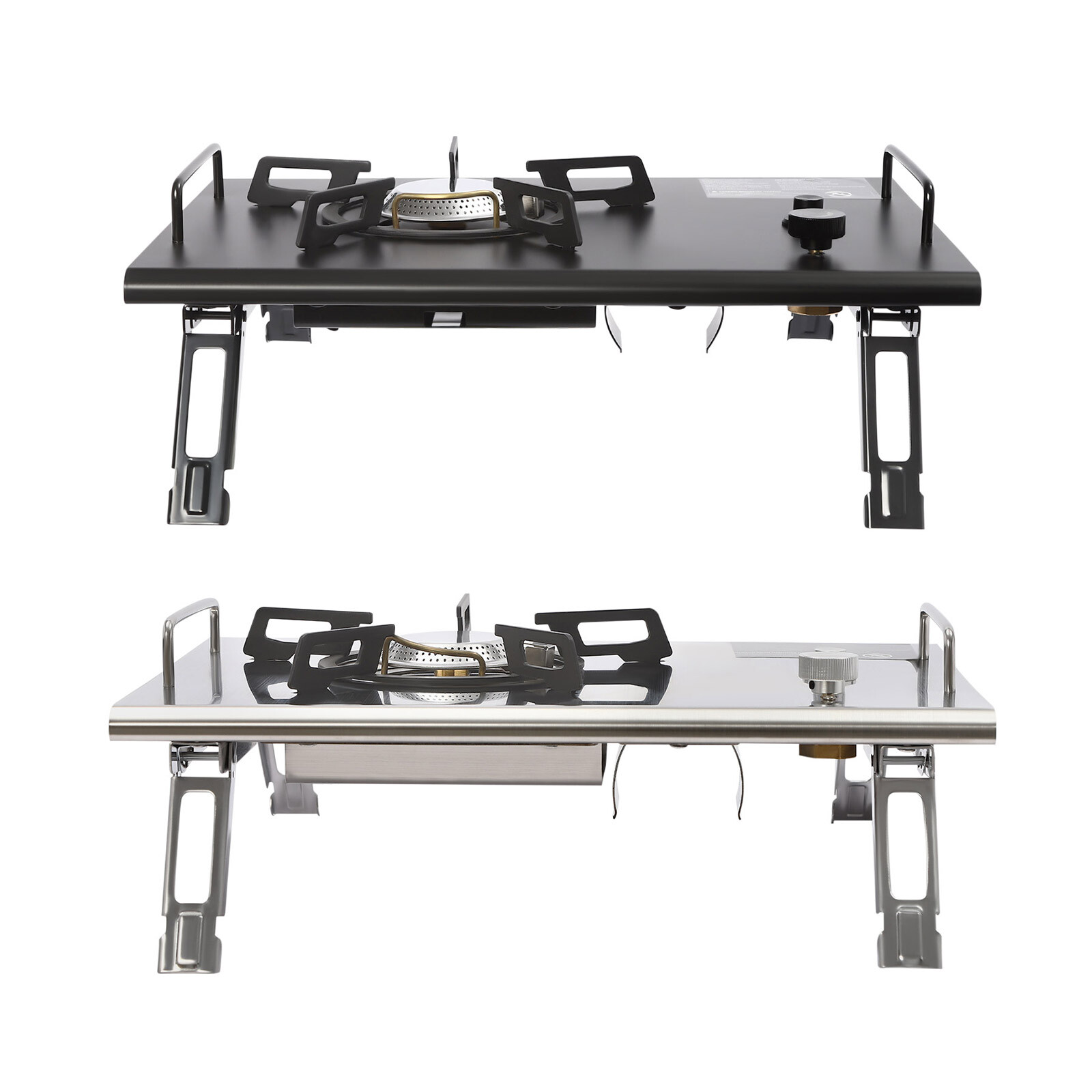 Portable 13,648 BTU Gas Stove, Stainless Steel, Single-Burner, Camping Stove