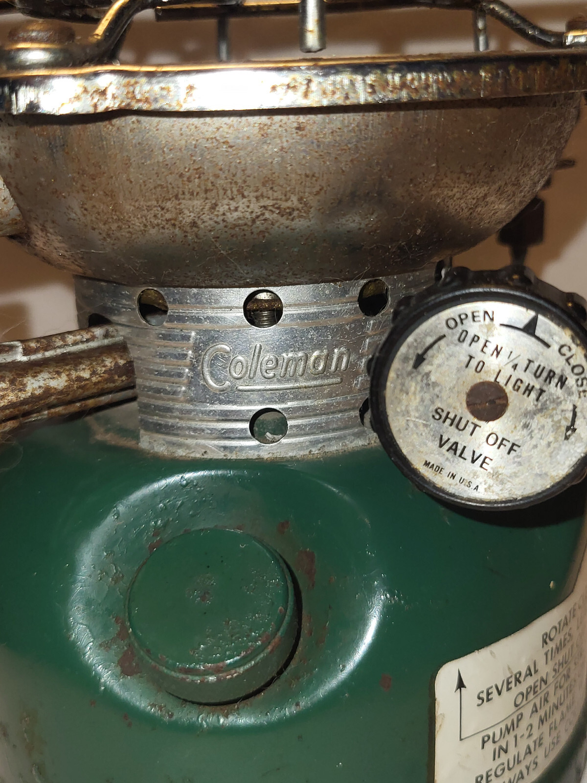 VINTAGE 502-700 COLEMAN KEROSENE SPORTSTER SINGLE BURNER STOVE WICHITA USA 9/78