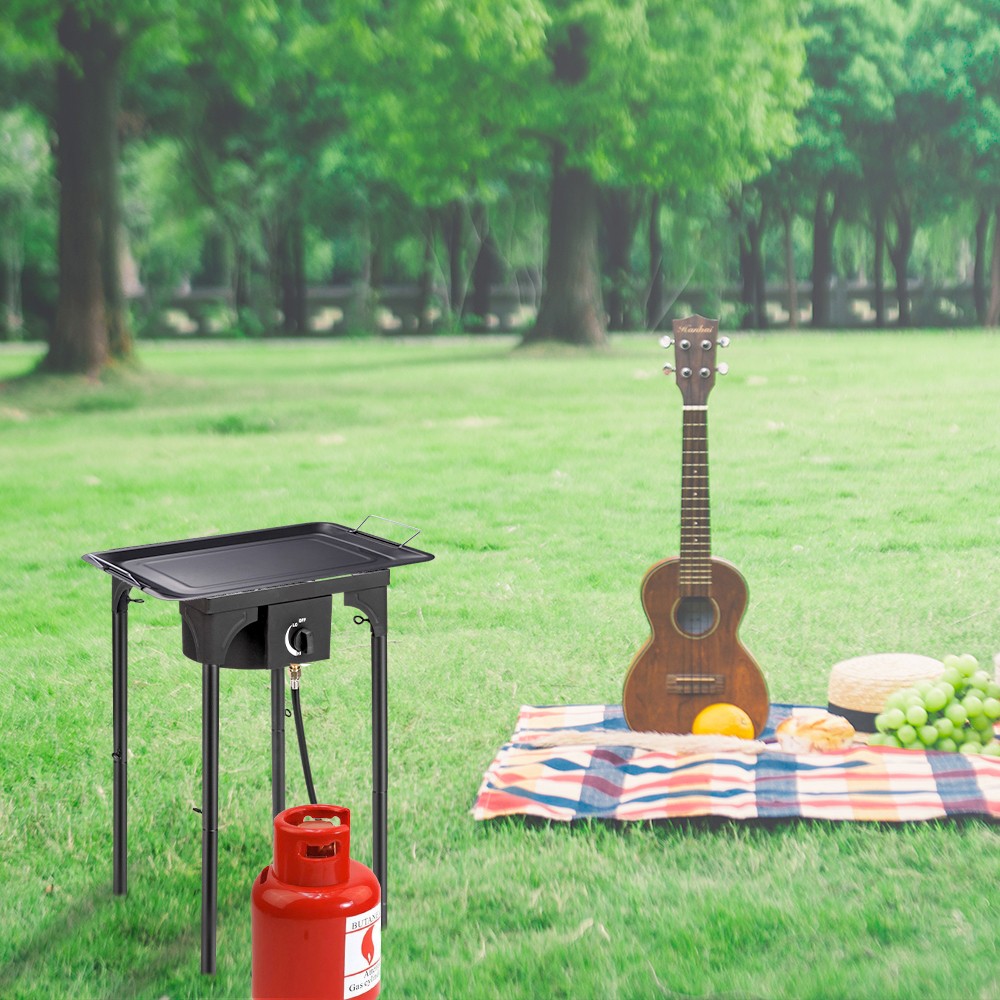 High Pressure Propane Gas Cooker Portable Cast Iron Patio Cooking Burner