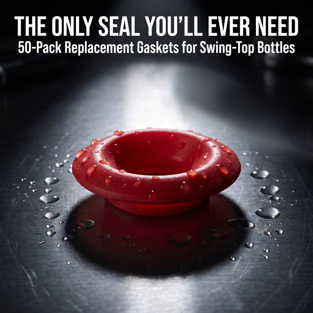 50pcs Beer Bottle Gaskets: 1” Silicone Seal Gasket Bottle Replacement for