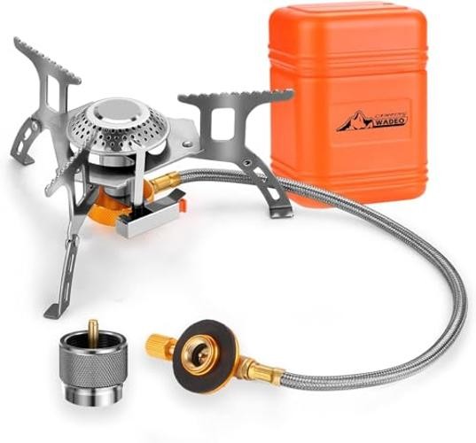 Camping Gas Stove, 3700W Portable Camp stove with Camping Stove Adapter