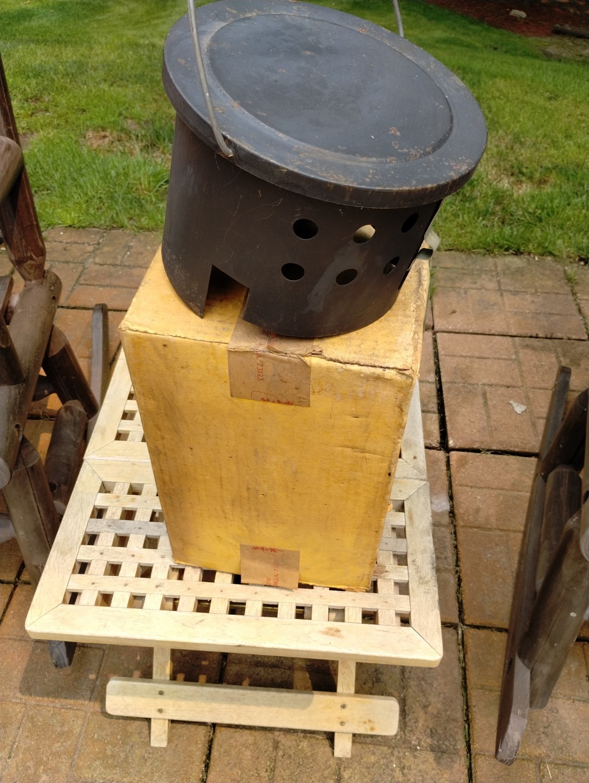 VINTAGE KAMP-SITE 5050 DRUM HEATER FOR COLEMAN 500 SERIES STOVES RARE W/BOX