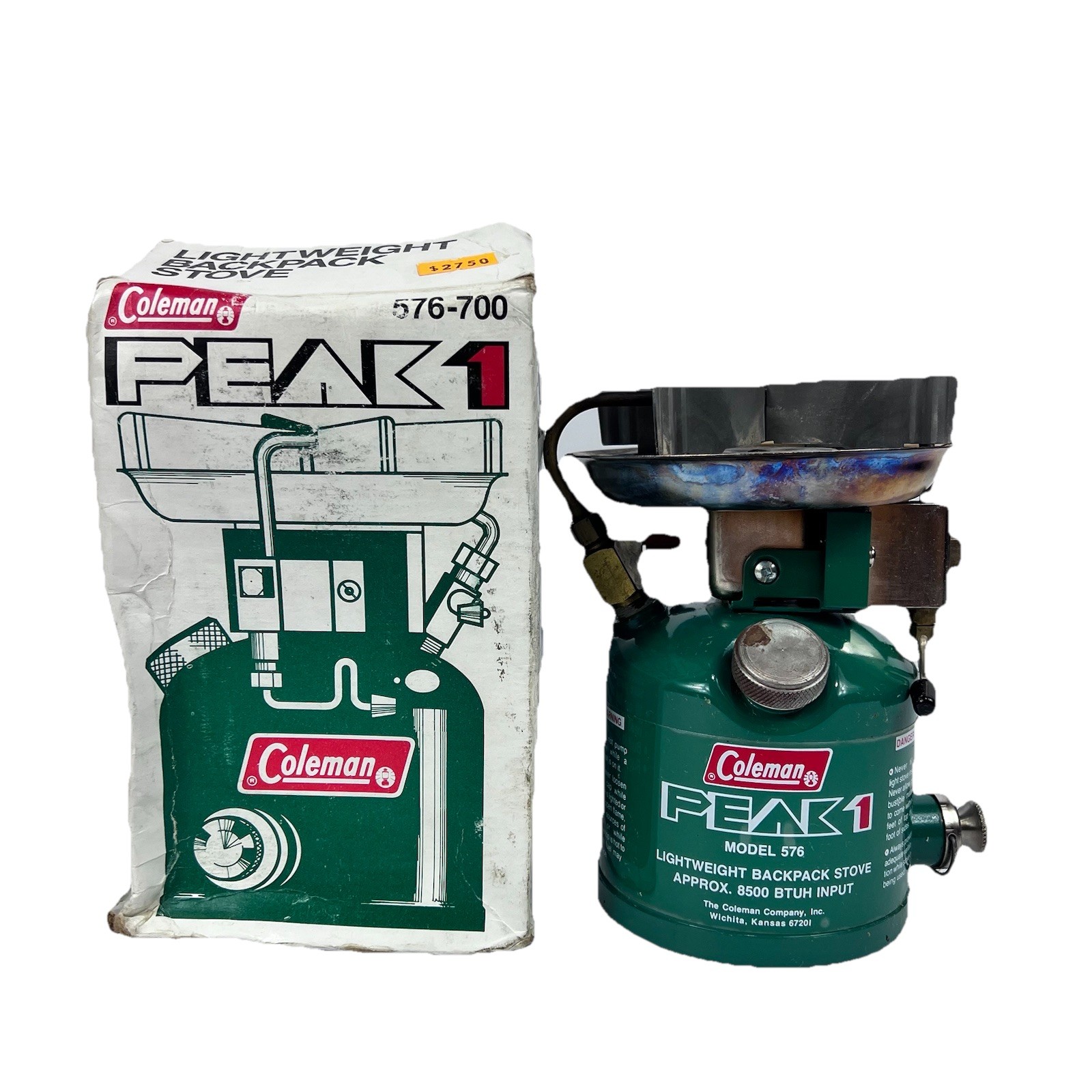 Vintage Coleman PEAK 1 Model 576 700 Lightweight Backpack Stove With Box