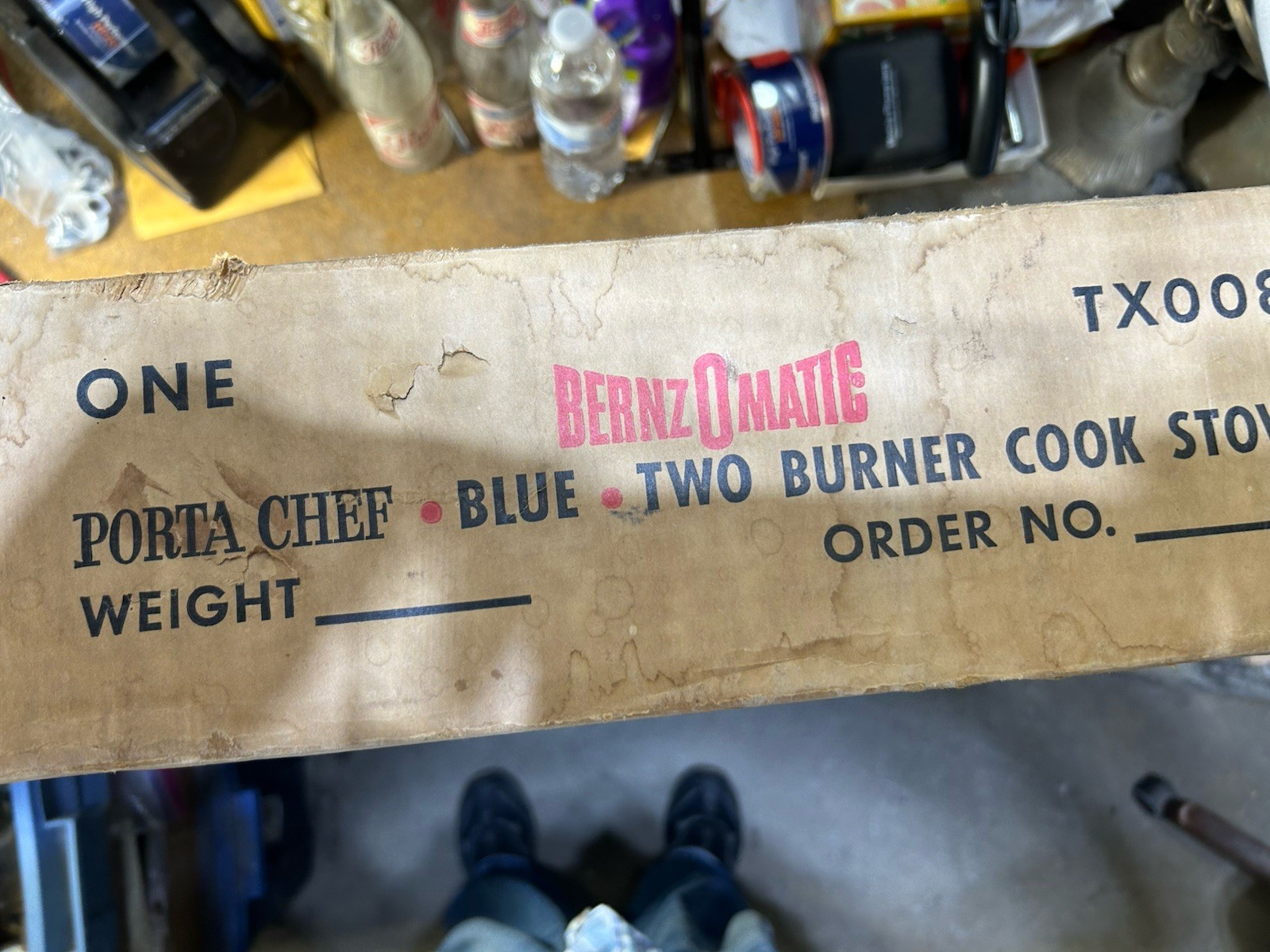 NOS NEW IN BOX Vintage Bernz-O-Matic 2 Burner Propane Stove Porta Chef TX008
