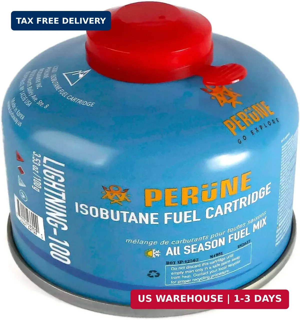 Iso-Butane Camping Fuel Gas Canister All Season Mix – 100gram