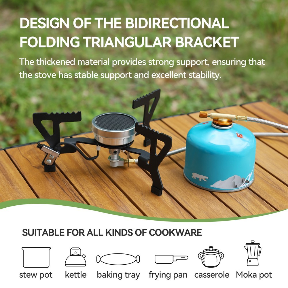 REDSUN FD3 Survival Gear Infrared Stove – Ultra-Light Burner with Foldable Stand