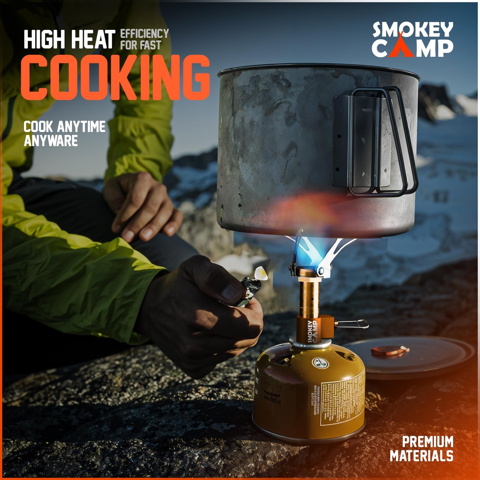 Mini 3000W Camping Stove, Ultralight Backpacking Camp Stove with a Carrying C…