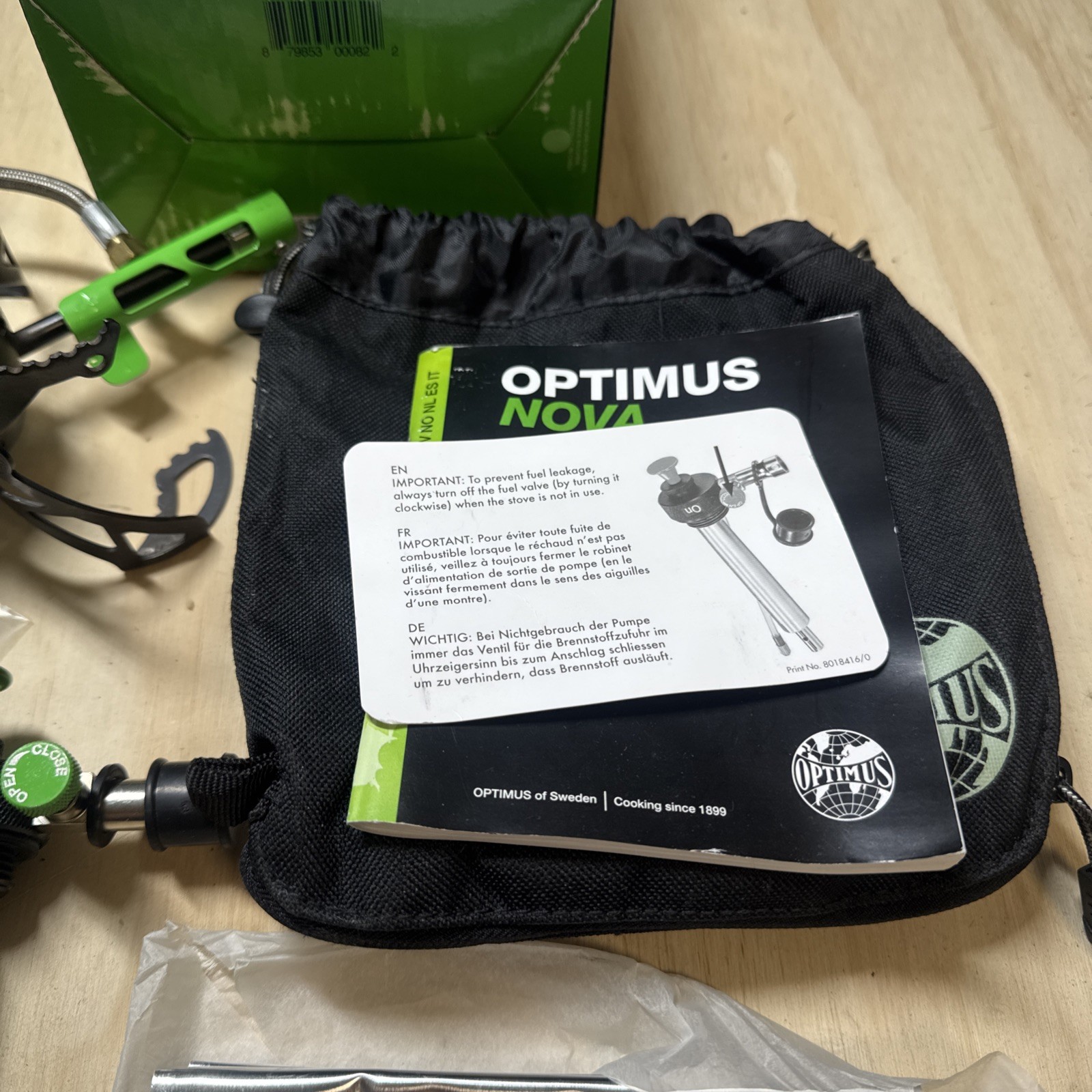OPTIMUS NOVA Stove Multi Fuel Expedition Compact Light Weight Base Camp Woods
