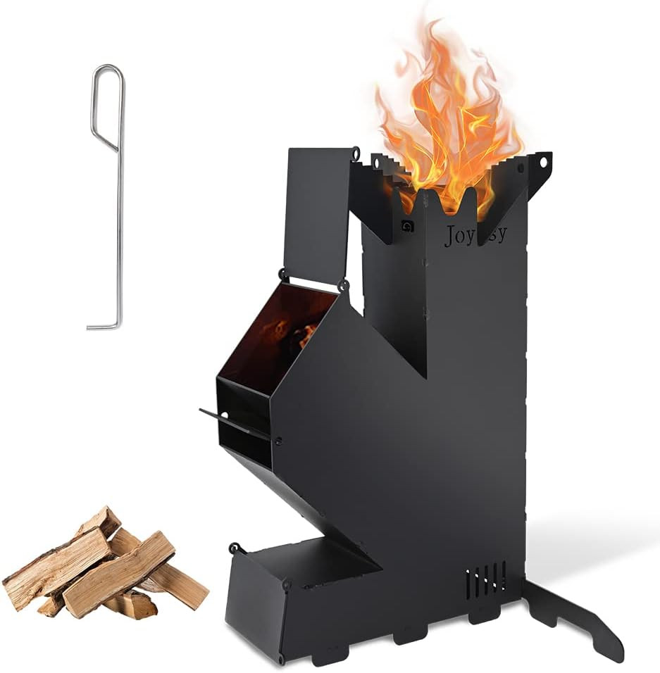 Portable Outdoor Hiking Camping Wood Mini Burning Stove with Storage Bag