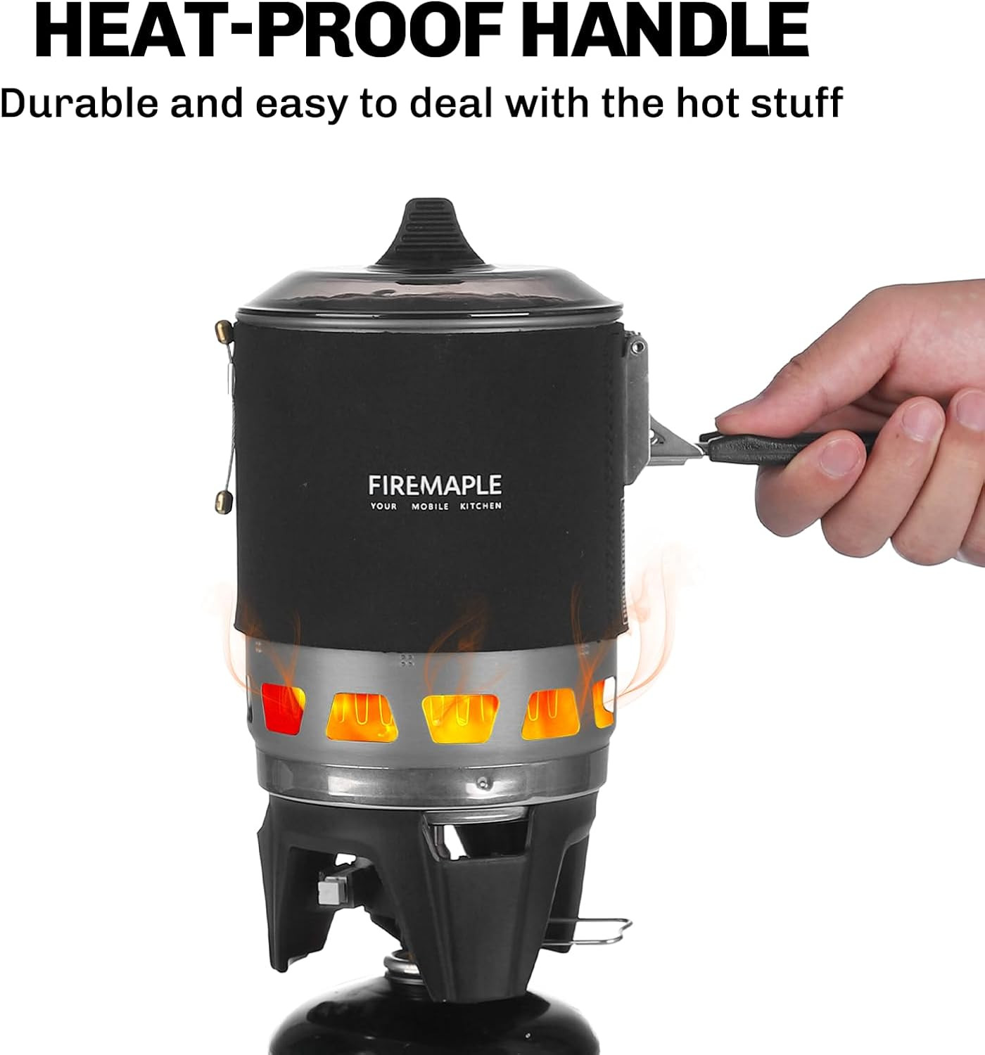 “Fixed Star 3” Personal Cooking System | Pot/Jet Burner Stove System with Electr