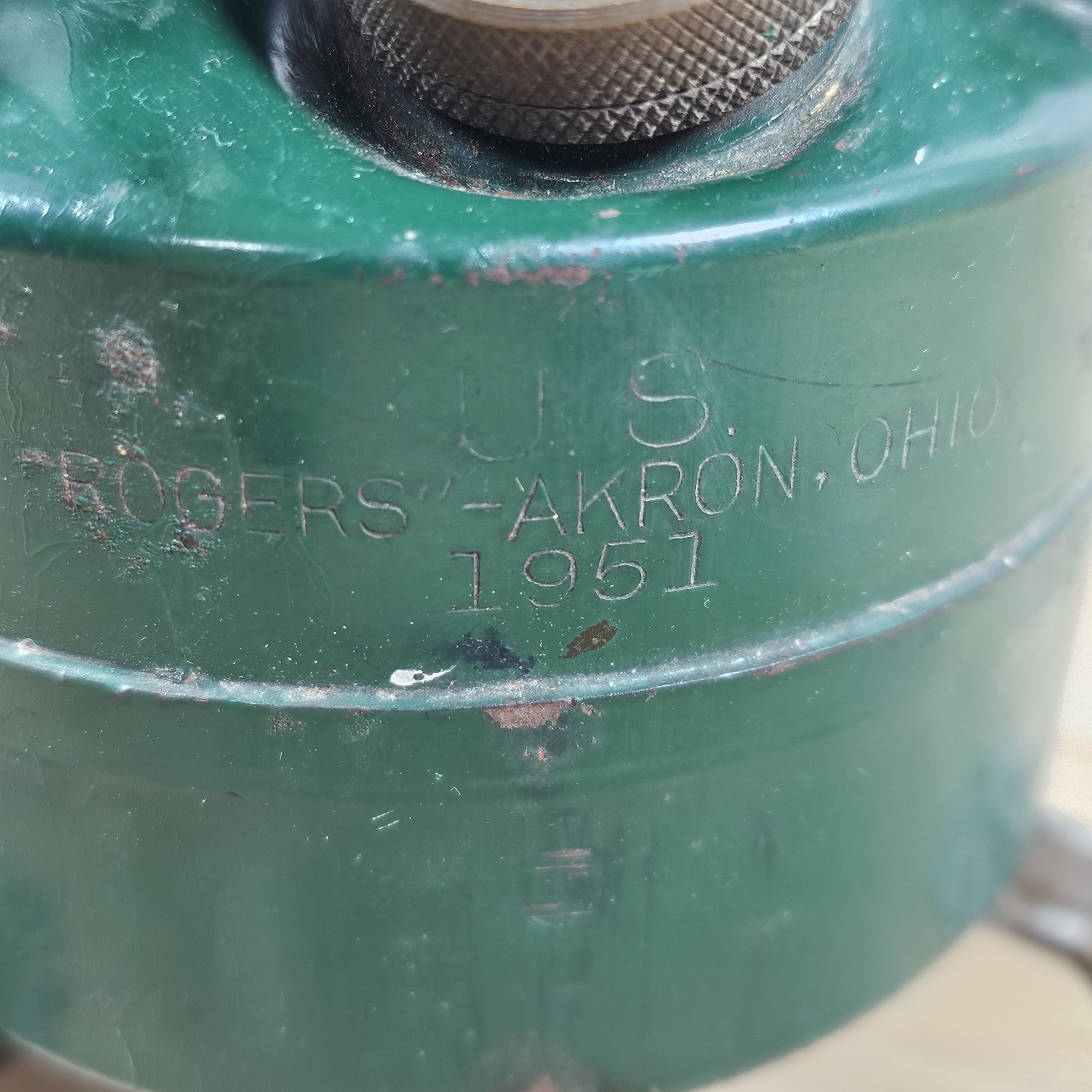 Vtg US Military Rogers Akron Ohio 1951 Single Burner Camp Stove M-1950 Untested