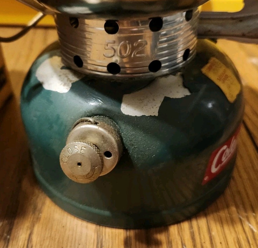 Vintage Coleman Sportster Camping Stove 502-700 One Burner Green In Original Box