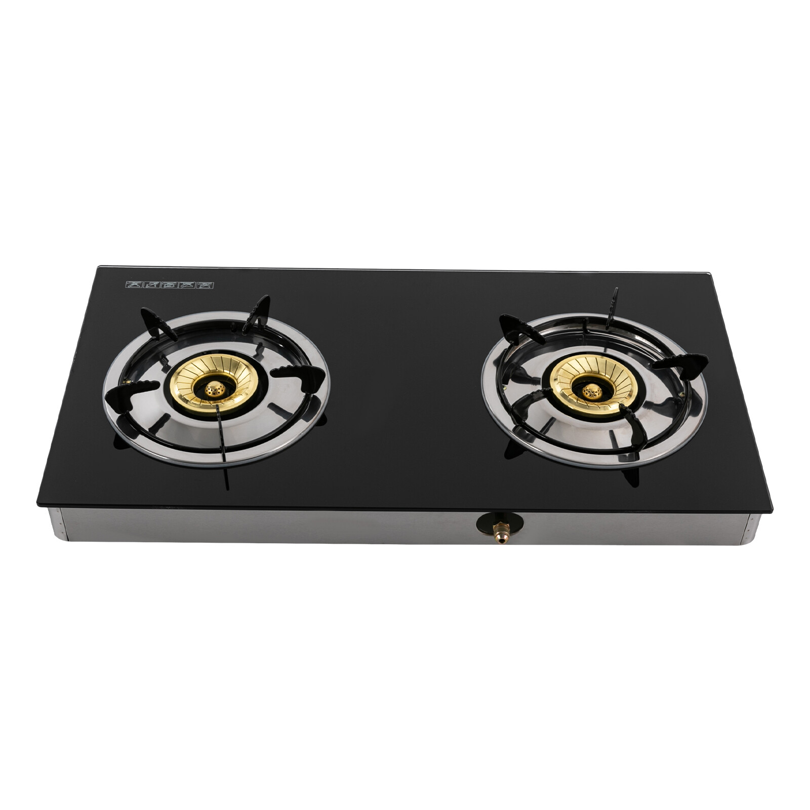 New Portable Auto Ignition LPG Stove 2-burner Gas Stove Countertop 2.5KW/h Black