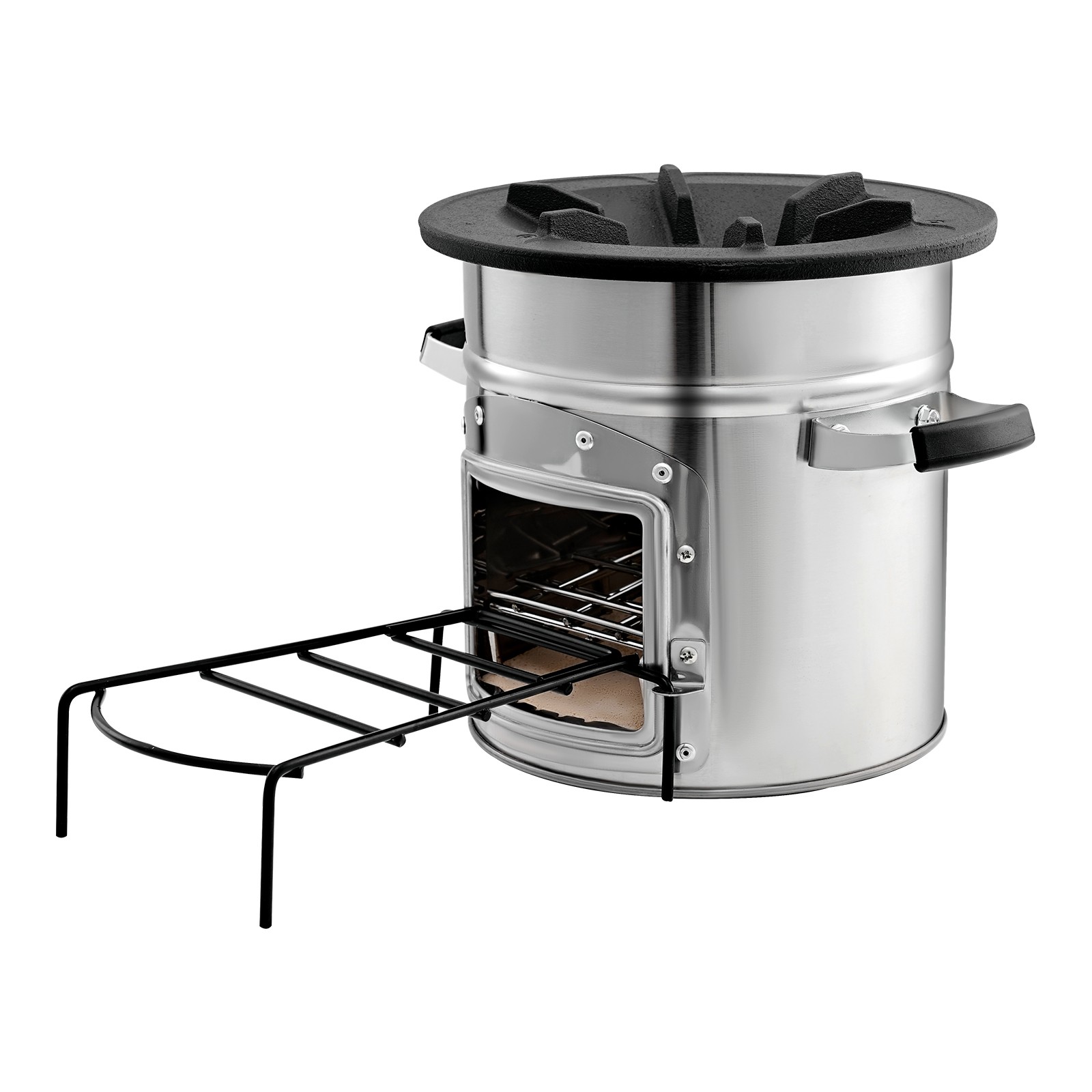 Uimoso Portable Camping Rocket Stove with Carry Bag for Wood Burning