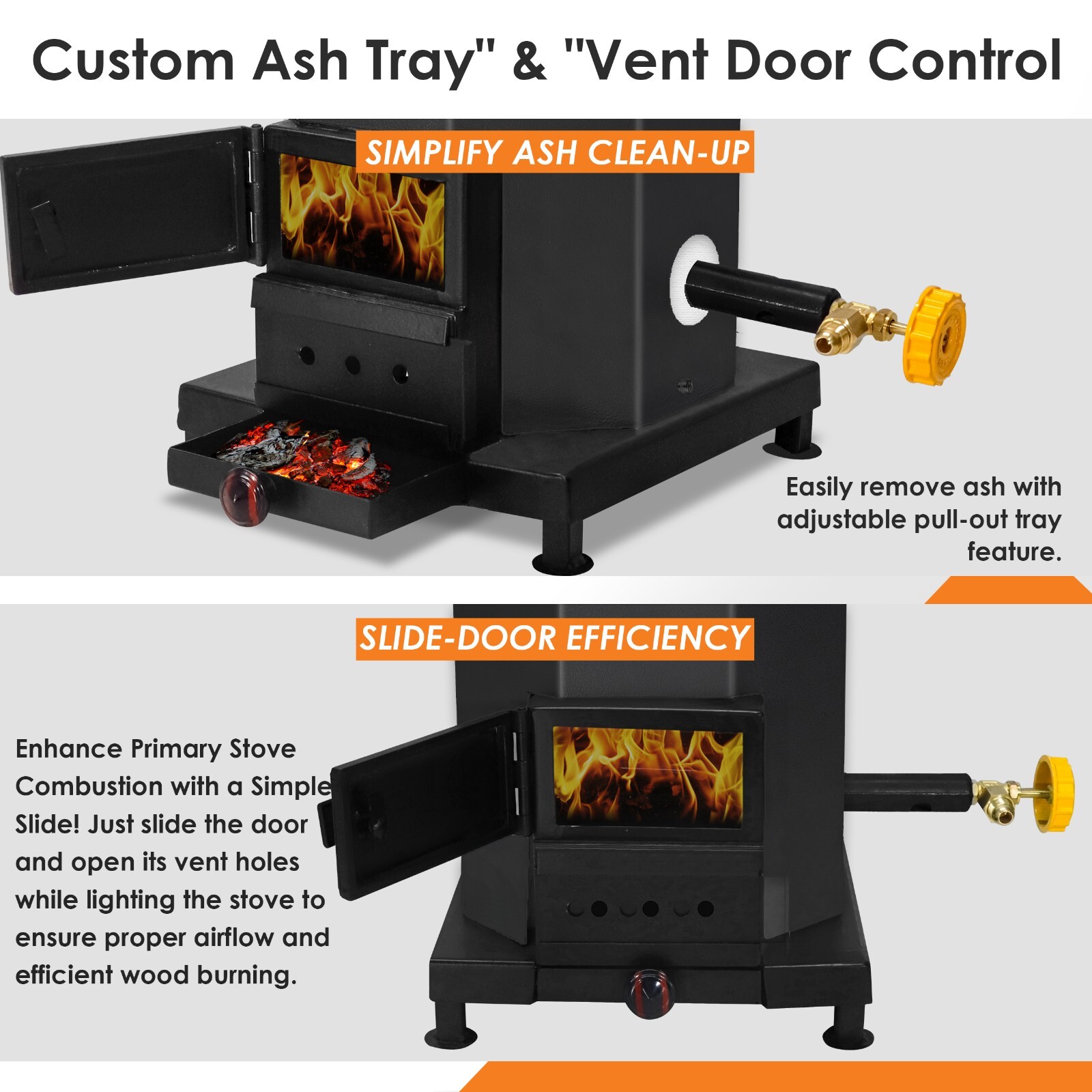 Camping Stove – Outdoor Portable Wood Burning Rocket Stove – Carbon Steel