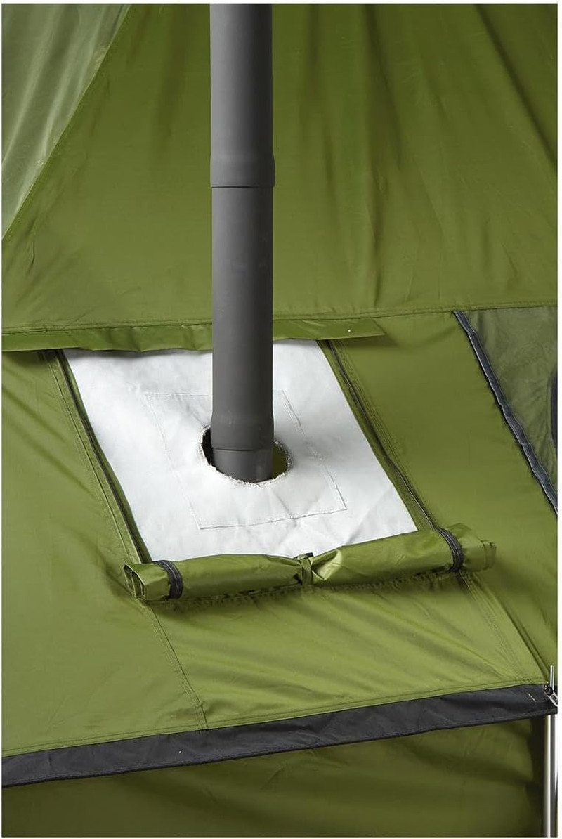 Portable Outdoor Wood Burning Stove with Chimney for Cooking & Camping