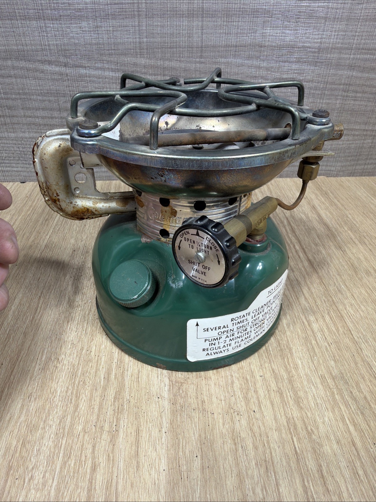 Vintage Coleman Stove 502 Sportster Camping 3/78 Outdoorsman Untested
