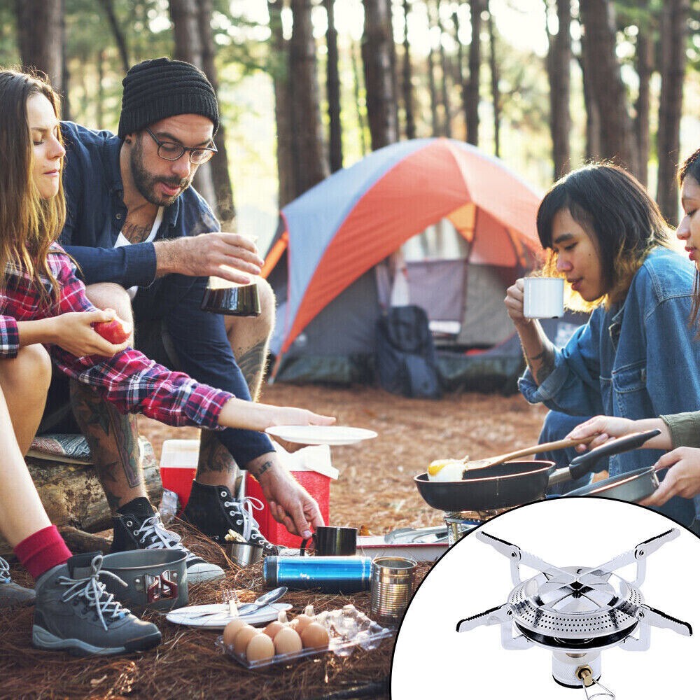 Portable Gas Propane Stove Outdoor Camping Butane Hiking Picnic Burner CookingUS