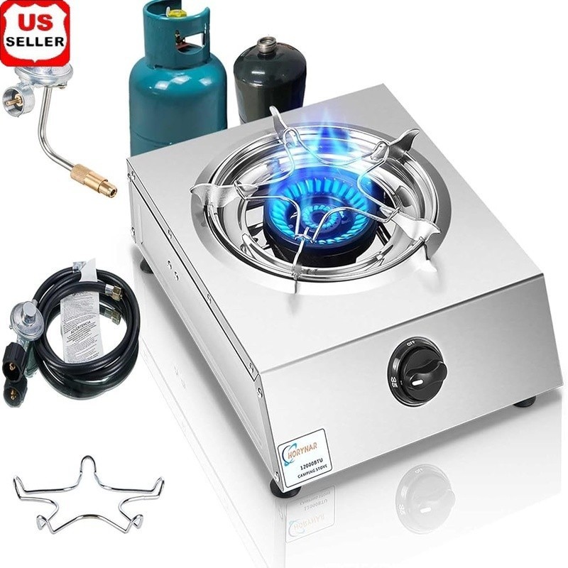Dual Fuel Propane Burner Automatic Ignition High Heat Output LPG Cooking Stove