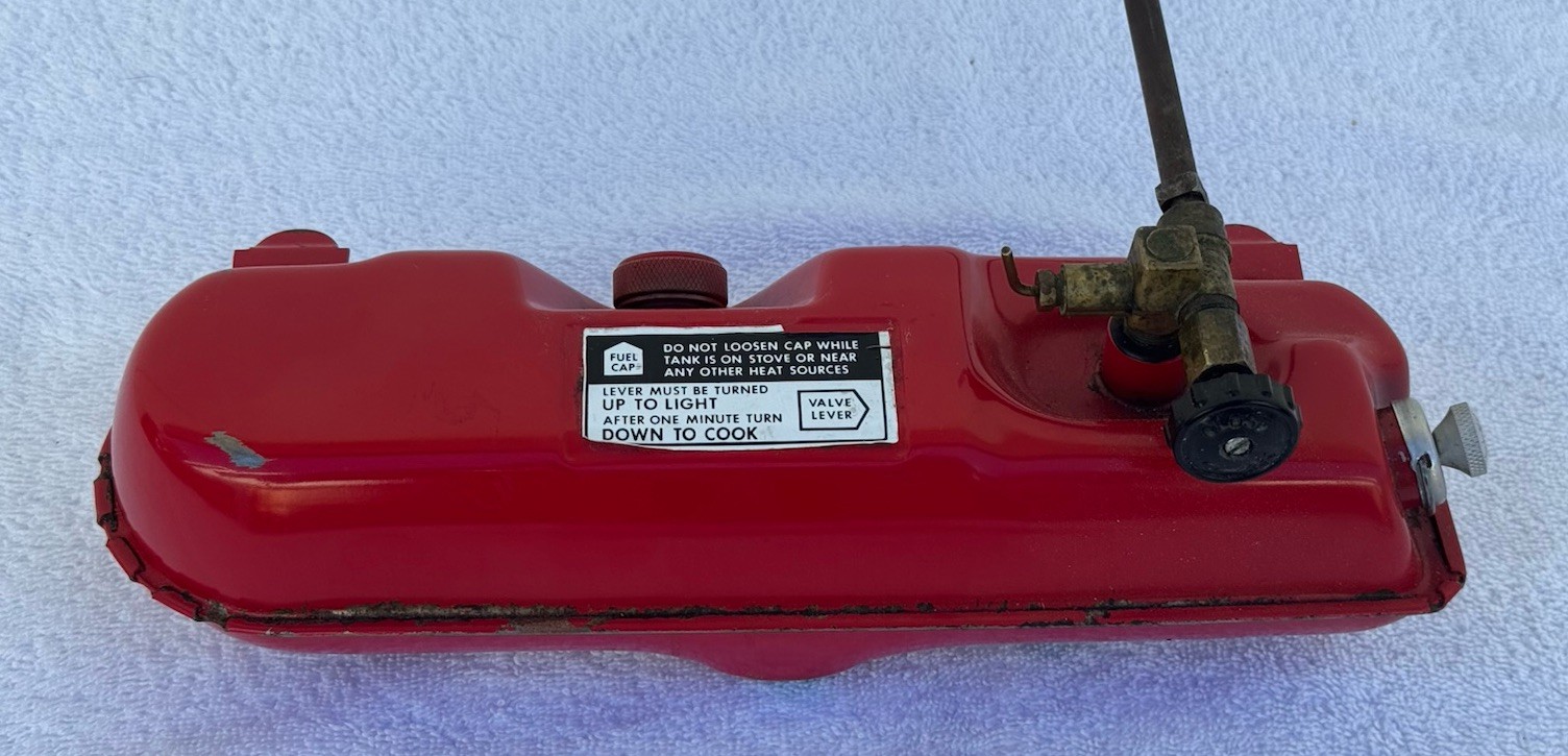 Coleman 425f Two Burner Stove With Box – Set Up For Dual Fuel