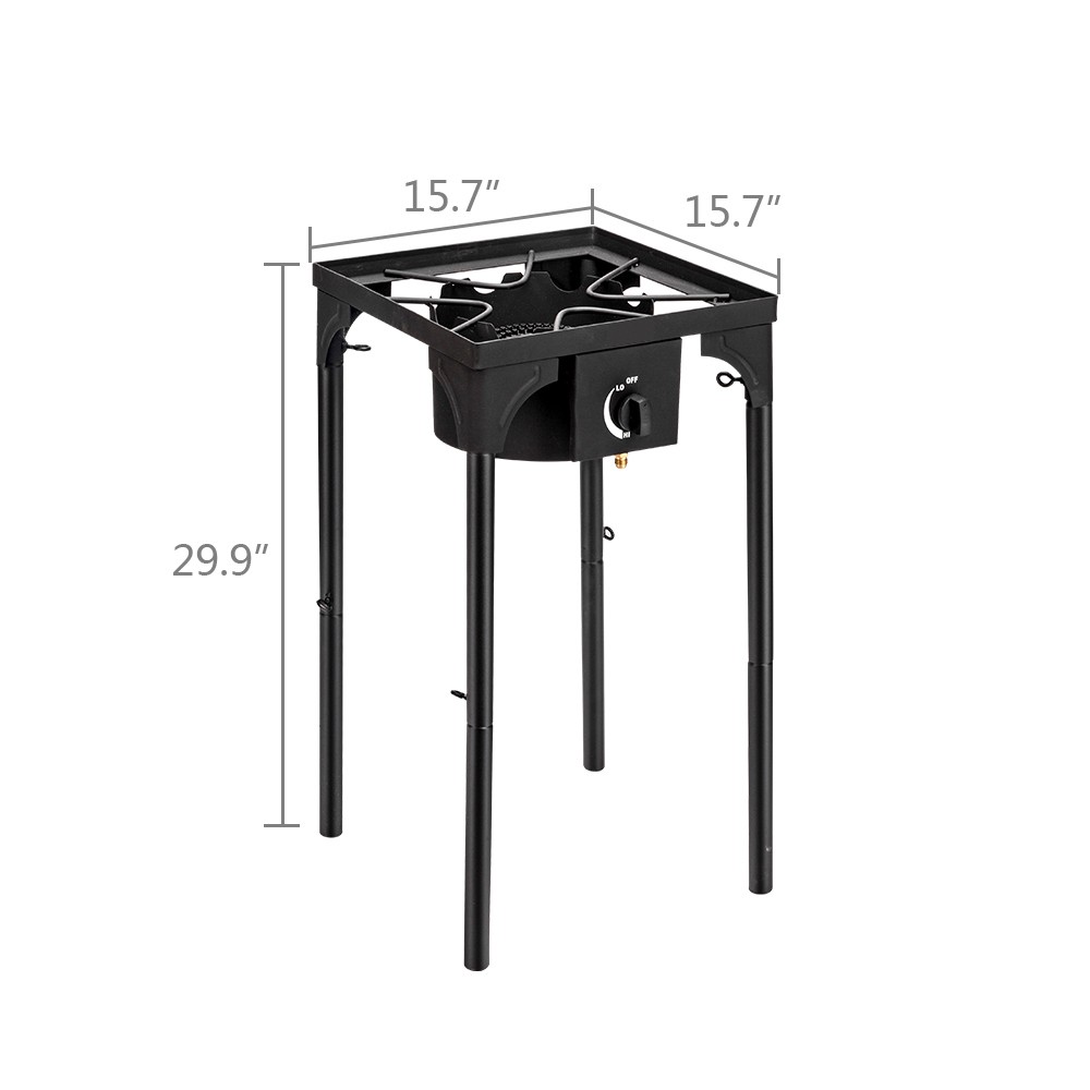 High Pressure Propane Gas Cooker Portable Cast Iron Patio Cooking Burner