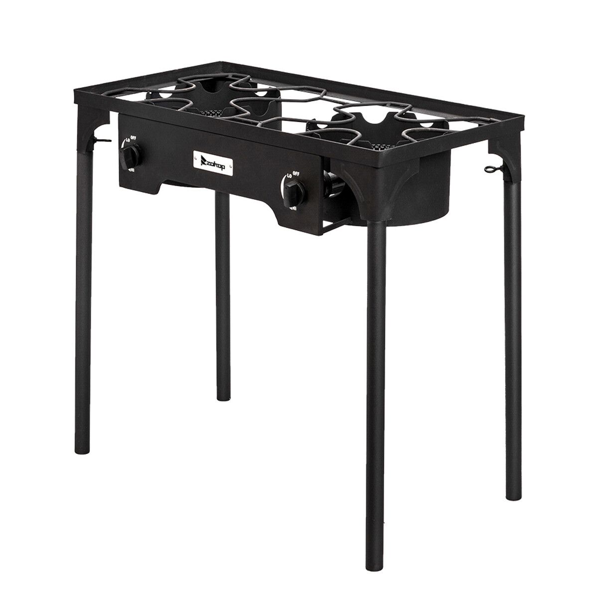 Professional Outdoor 225000 BTU Stove Propane 3 Burner Portable Cooker BBQ Grill