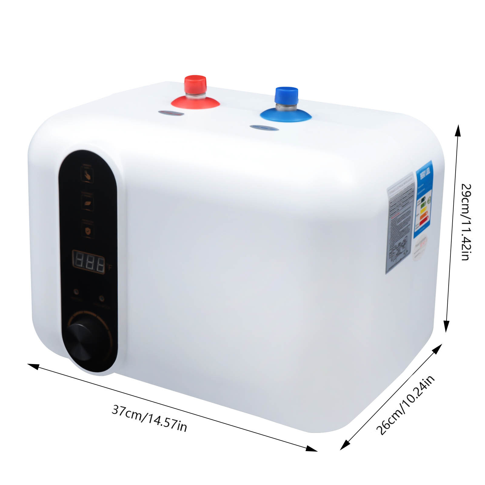 Instant Electric Hot Water Heater Shower Compact Mini-Tank Storage RV 10L 1500W
