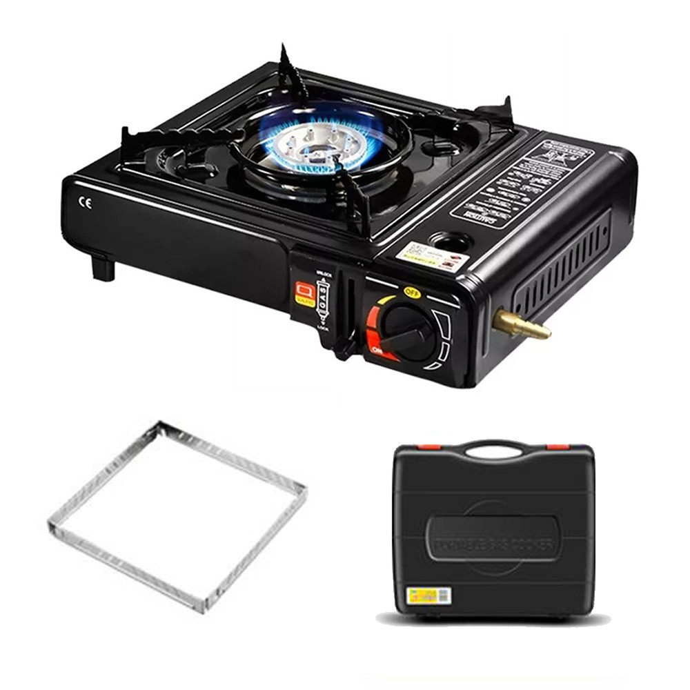 3000W Camping Stove Propane&Butane Windproof Fire Dual Fuel Brass.Cooking Burner