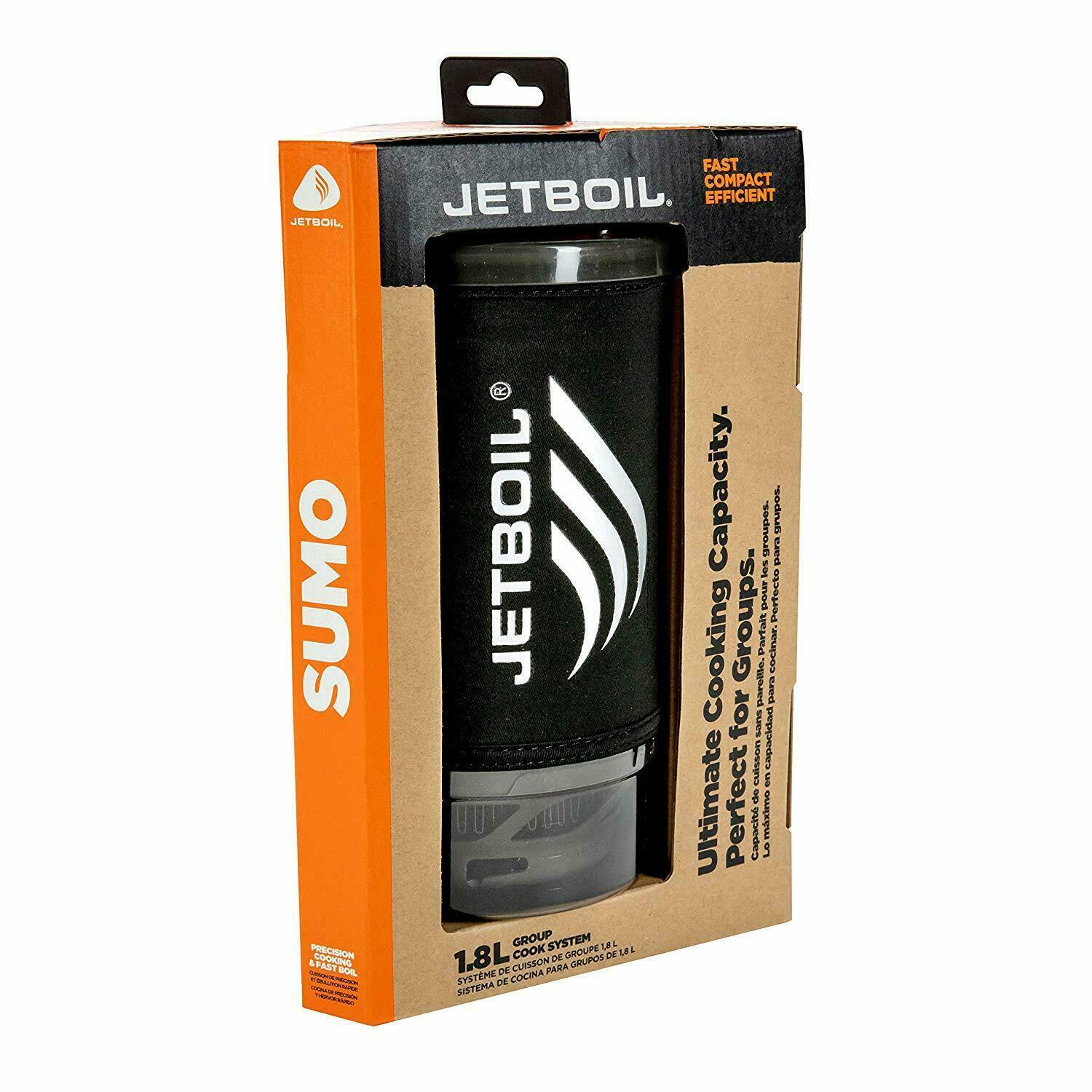 JETBOIL SUMO 1.8L GROUP COOKING SYSTEM WITH PUSH-BUTTON IGNITION BPA FREE