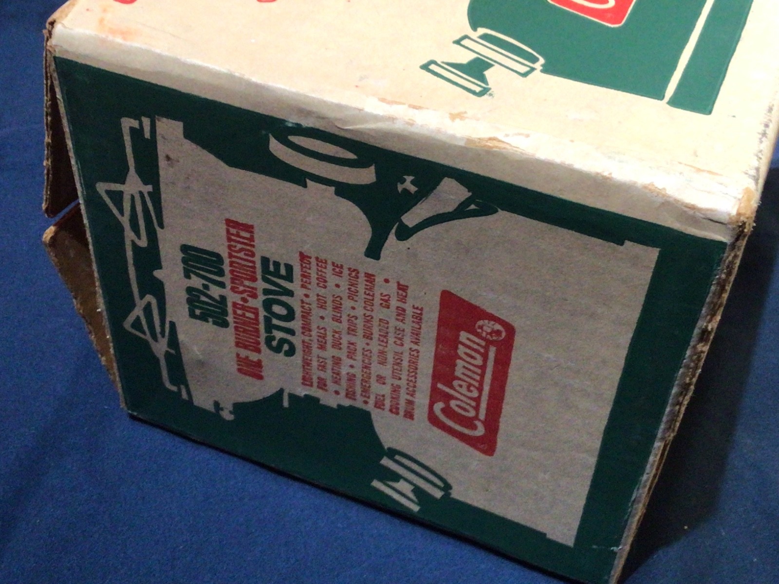 NEW Vintage 1971 COLEMAN Model 502-700 One Burner Sportster Stove NIB unfired 71