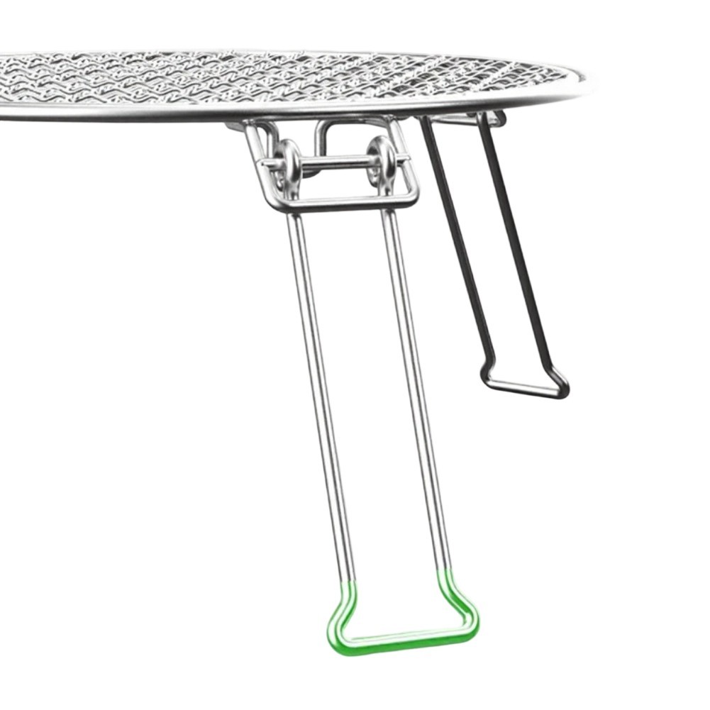 Portable Stainless Steel Camping Grill Grate Foldable with Reinforced Legs