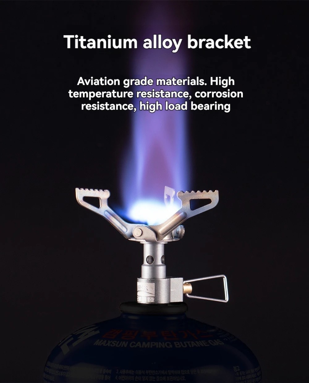 BRS-3000T Mini Titanium Camping Stove Ultralight 25g Gas Burner