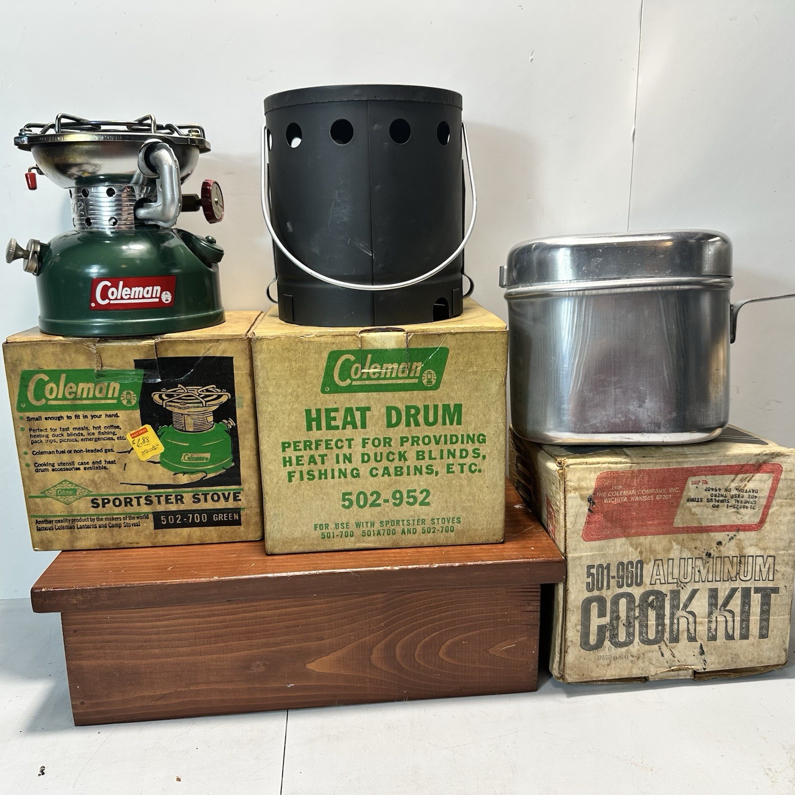 Vintage Coleman 502 Camp Stove Set