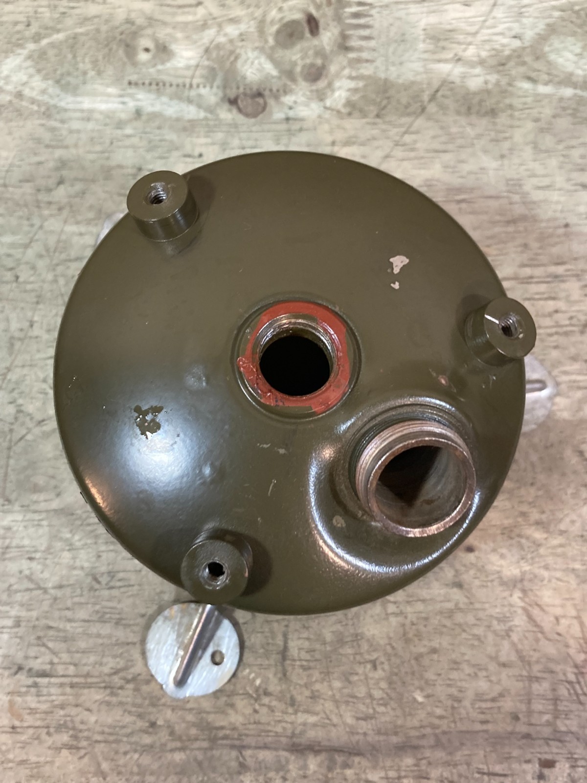 M1950 Coleman Stove – Fount Tank – Major paint and Decal loss
