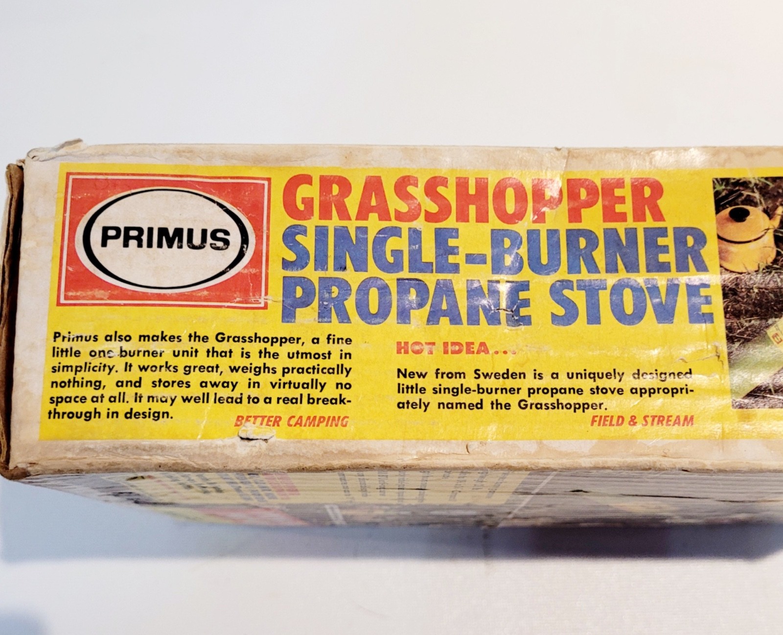 VTG PRIMUS PROPANE STOVE-SINGLE BURNER GRASSHOPPER–IN BOX-MADE IN SWEDEN