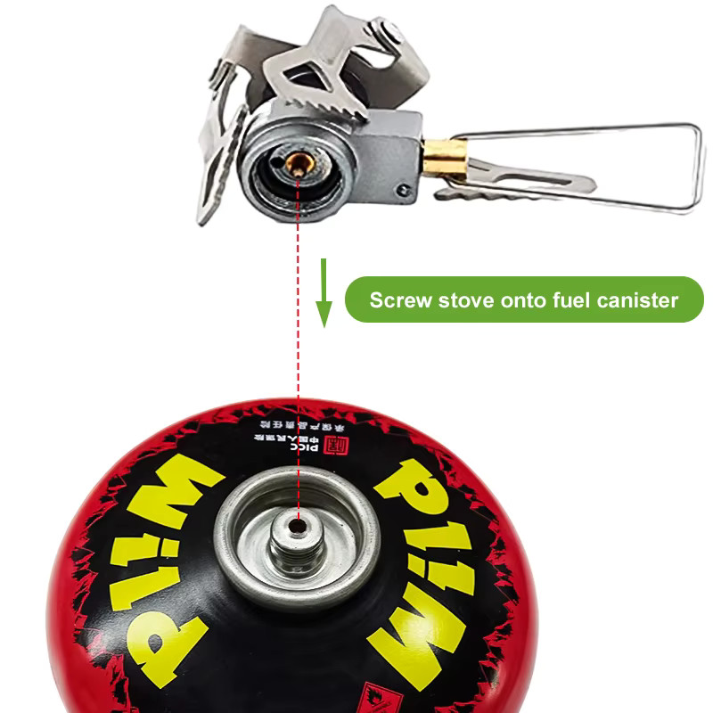 BRS Outdoor Gas Stove Mini Camping Gas Burner 25g Ultralight Titanium Picnic …