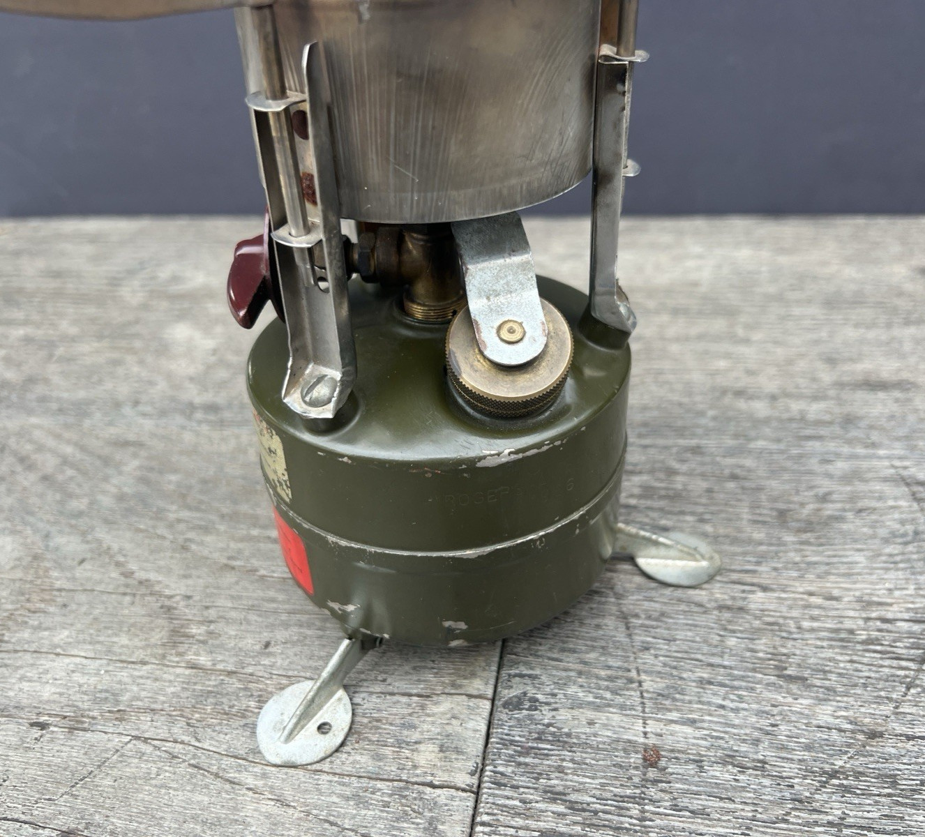 Vintage 1966 U.S. Military Rogers Akron M-1950 Gasoline Portable Camp Stove