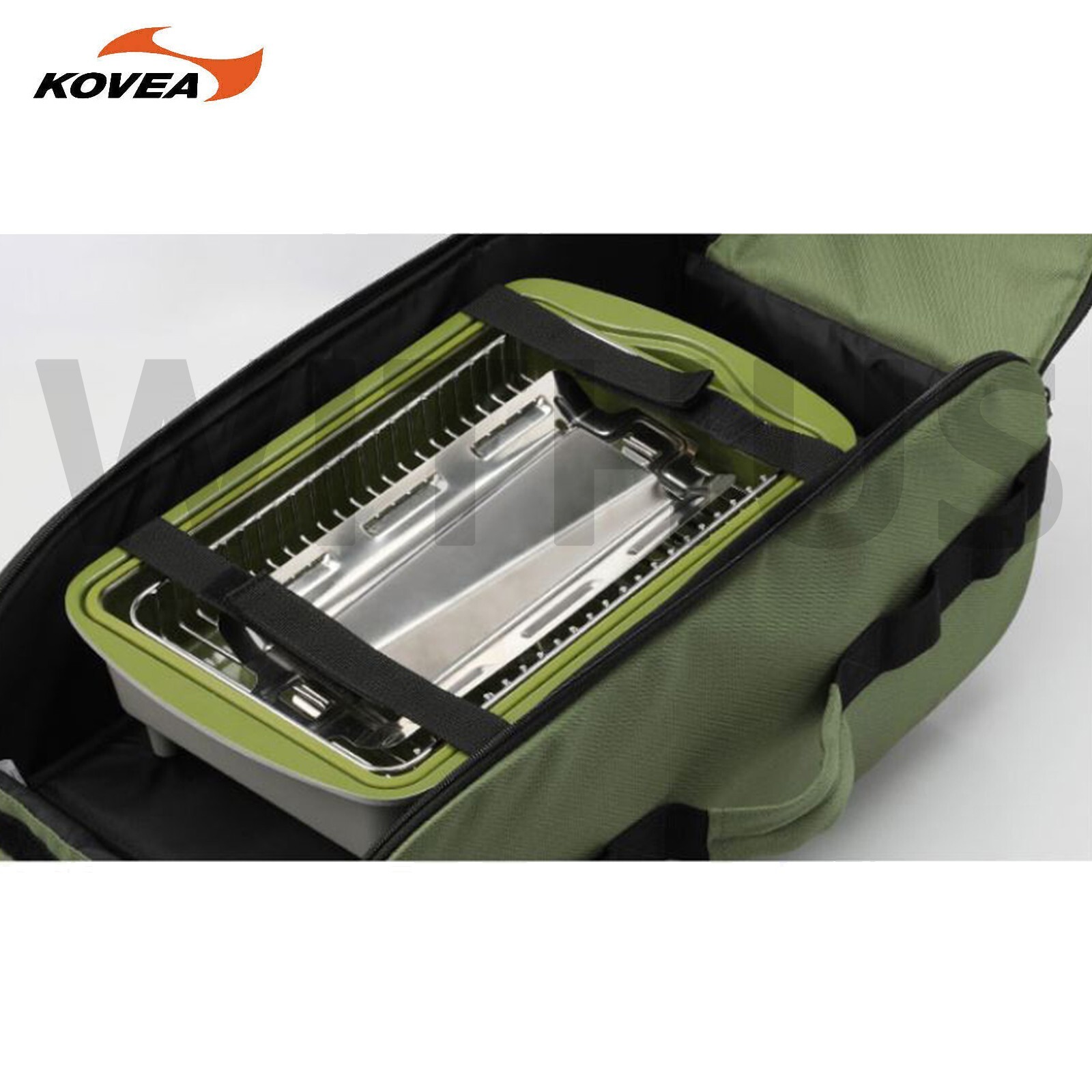 KOVEA Guibada CERAMIC 3WAY All-in-one Olive green Multi Stove Grill & Carry Bag