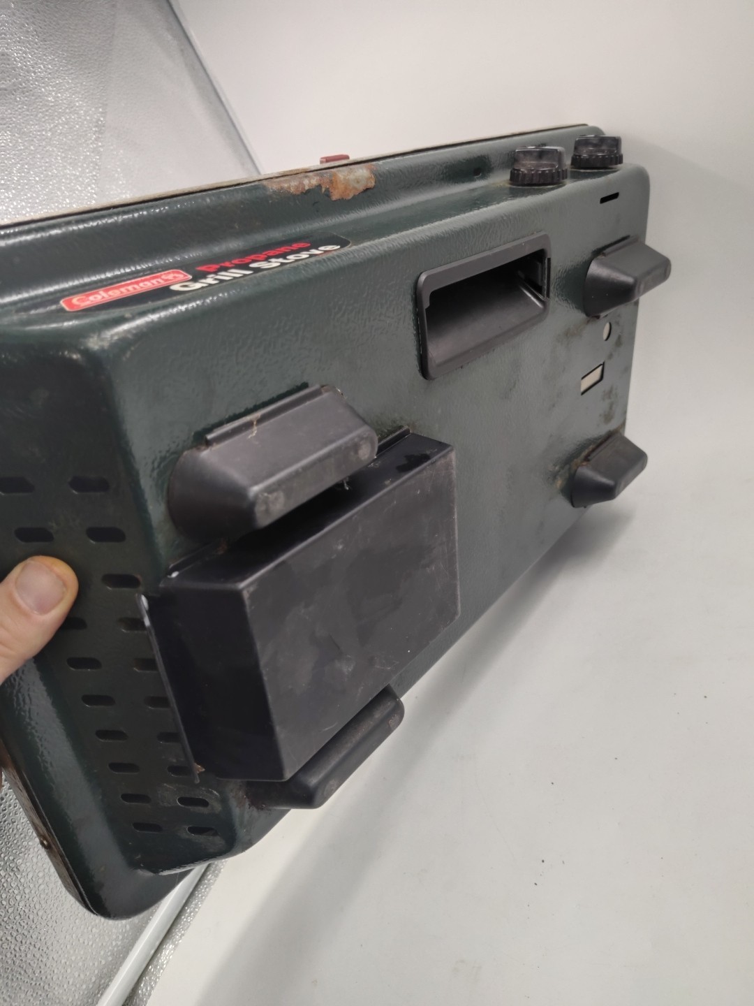 Coleman Model 9921 Propane Camping Grill / Stove combo – TESTED & WORKING