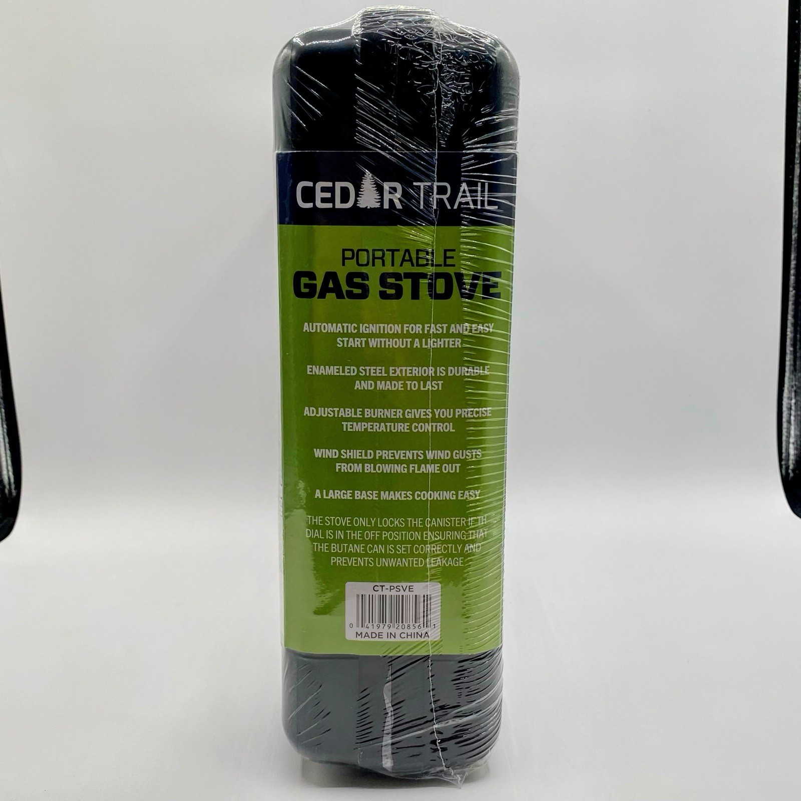 Cedar Trail Portable Butane Gas Stove w/Carry Case Ignition Switch, Temp Control
